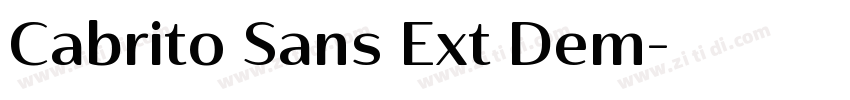 Cabrito Sans Ext Dem字体转换